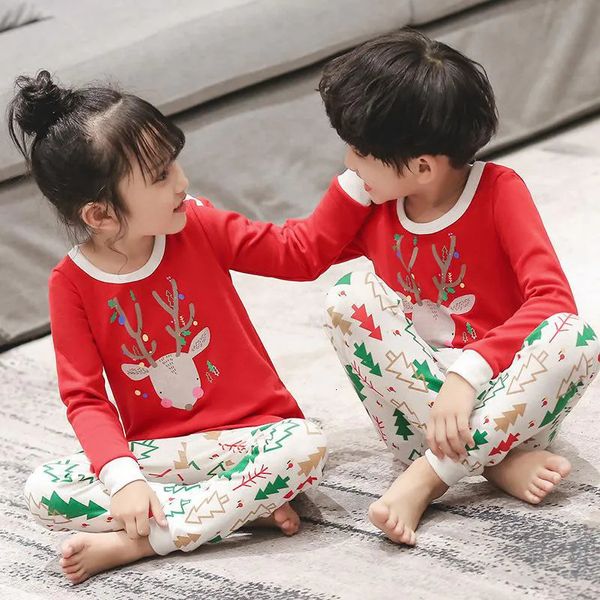 Pigiama Inverno Bambini Natale Ragazzi Cotone Indumenti da letto Neonate Vestiti Vestito Cartoon Pigiama Bambini Pijama Infantil Adolescente 231010