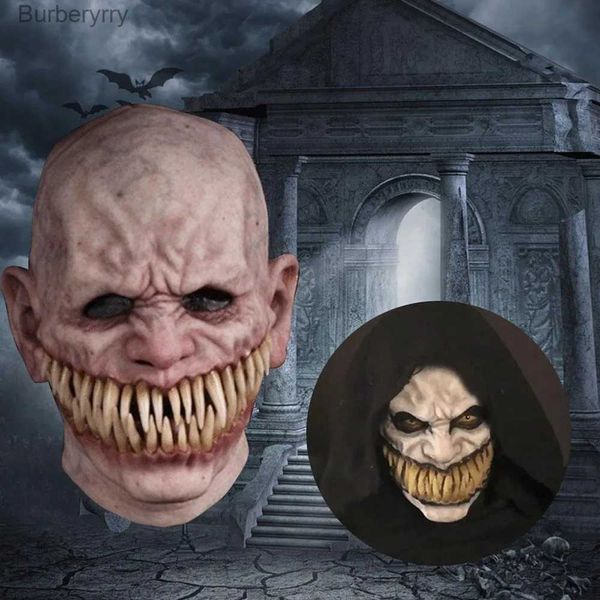 Acessórios de fantasia Halloween Terror Demon Mask Joker descobre seus dentes Vasago Devil Headgear Stage Prop Cosplay MaskL231010