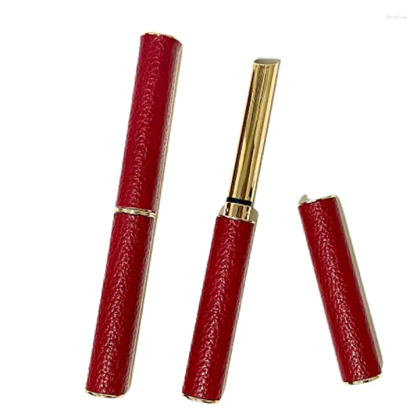 Bottiglie di stoccaggio Vuoto Piccolo Tubo Per Rossetto Con Specchio 6.5mm Labbro Imballaggio Contenitore Cosmetico Bottiglia Riutilizzabile In Plastica 35 pezzi/lotto