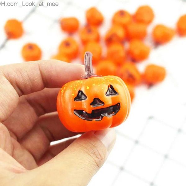 Altre forniture per feste per eventi 8 pezzi / 16 pezzi in plastica smorfia ornamenti di zucca simulazione di Halloween modello in scala zucca finta modello in miniatura decorazioni per la casa fai da te Q231010