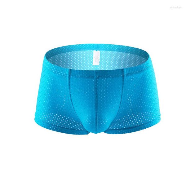 Mutande da uomo U Convex Pouch Intimo Maglia giovanile Boxer traspiranti Pantaloncini da ragazzo sexy Pantaloni inferiori Adolescenti Mutandine sportive Indumenti da notte