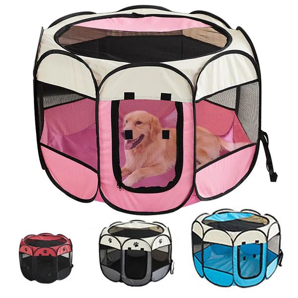 Canis canetas cama para animais de estimação portátil dobrável tenda para animais de estimação casa de cachorro cerca durável de alta qualidade para gatos grande gaiola para cães ao ar livre suprimentos para animais de estimação cesta de gato 231010