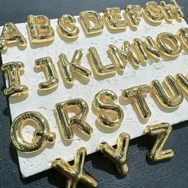 Collane con ciondolo 20 pezzi Alla moda Personalizzato Personalizzato Iniziale 3D Palloncino Lettera dell'alfabeto Collana Ciondoli Nome Catena a maglie Regalo per lei