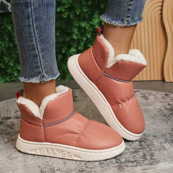 Stivali Stivali da neve impermeabili per le donne 2023 Inverno caldo addensare peluche piattaforma stivaletti donna comfort antiscivolo scarpe imbottite in cotone Q231010