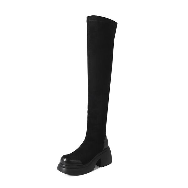 Inverno designer martin tornozelo botas mulheres dedo do pé redondo sapatos de salto baixo couro genuíno casamento moda luxo plataforma senhora YGN020-h86-6