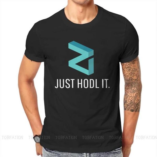 Herren T-Shirts Zil Zilliqa Blockchain Kryptowährung Crypto T-Shirt für Männer Just Hodl It Soft Casual Tee T-Shirt Neuheit Trend317b