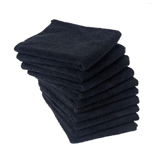 Полотенце оптом, черные домашние полотенца из микрофибры для спа-салона, сушки волос, использованные для гостей, полотенца для рук для стилиста, 6 шт.