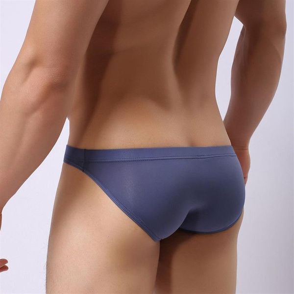 Intimo da uomo sexy U convesso monopezzo ultrasottile trasparente in seta di ghiaccio slip da uomo Pantaloncini sexy a vita bassa di grandi dimensioni da uomo 3xl298G