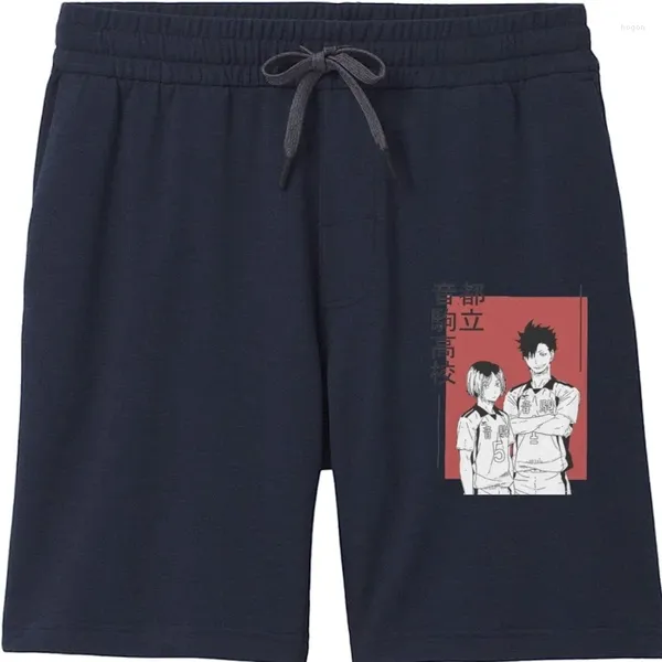 Pantaloncini da uomo Haikyuu Anime Nekoma Kuroken Character Design Classico da uomo Camisa grafica oversize manica corta