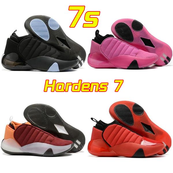 Designer Shoes Harden Vol 7 Mens Womens Basketball Shoes Metallic Sier Cloud White Scarlet Core Black Stormtrooper Crew Yellow Man