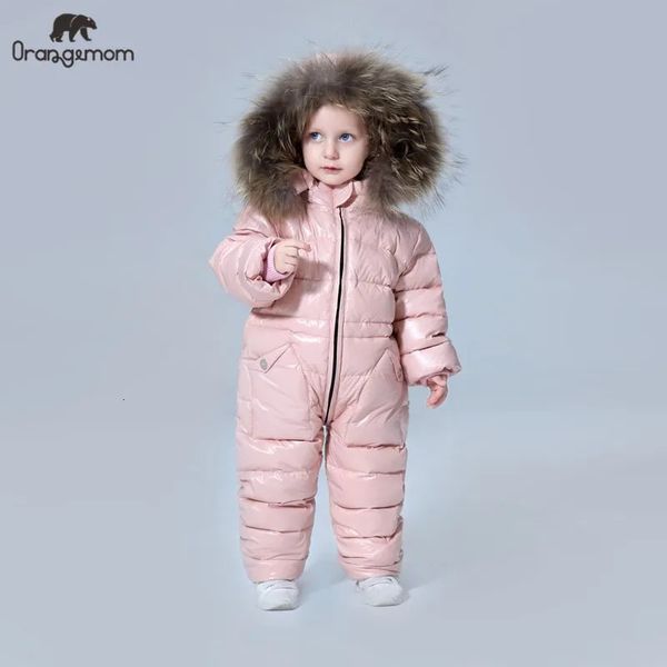 Piumino Grado Russo Inverno Abbigliamento per bambini Piumino Ragazzi Capispalla Cappotti Addensare Tute da neve impermeabili Abbigliamento per ragazze 231009