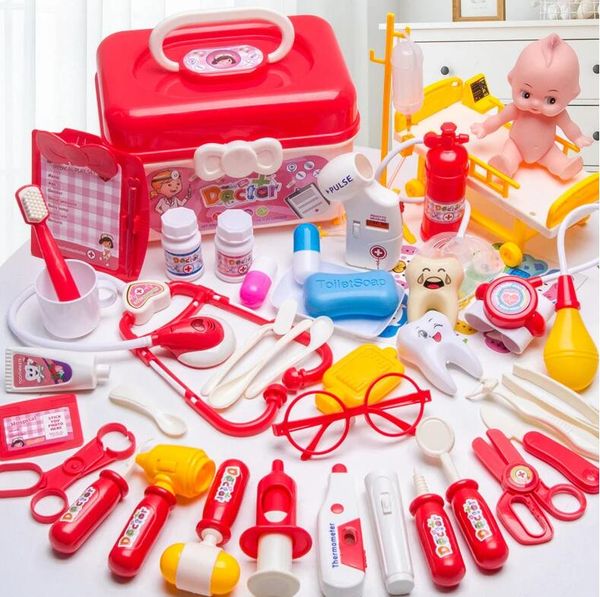 Arzt Set Für Kinder Pretend Spielen Mädchen Rollenspiele Krankenhaus Zubehör Medizinische Kit Krankenschwester Werkzeuge Tasche Spielzeug Für Kinder geschenk