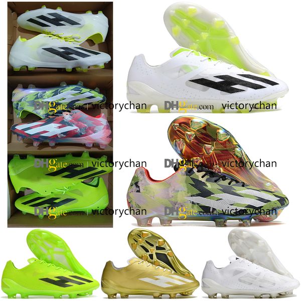 Geschenktüte Qualität Fußballstiefel X Crazyfasts Fg Messis Strick Fußball-Stollen Herren Firma Ground Soft Leder Outdoor Training Lithe Soccer Shoes Botas de Futbol US 6.5-11 47