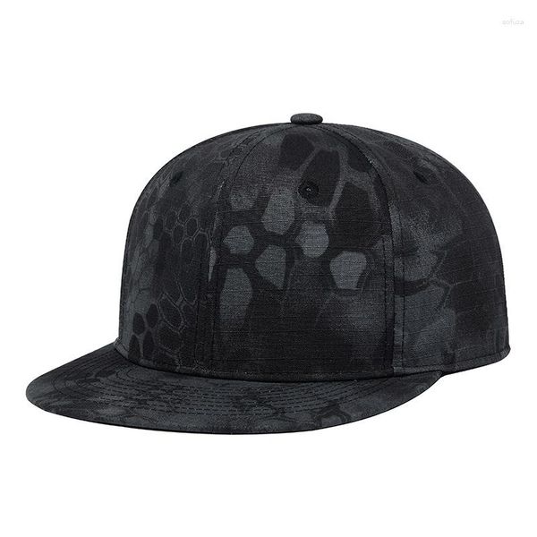 Top Caps Yüksek kaliteli Camo Hip Hop Kapağı Modaya Moda Erkekler Beyzbol Taktik Şapka Spor Yaz Gölgesi Snapback