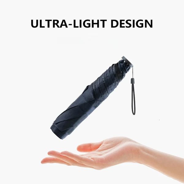 Parapluies Mini parapluie léger Parasol anti-UV pour la protection UV Parapluie léger coupe-vent en fibre de carbone pour voyage marche pliant 231007