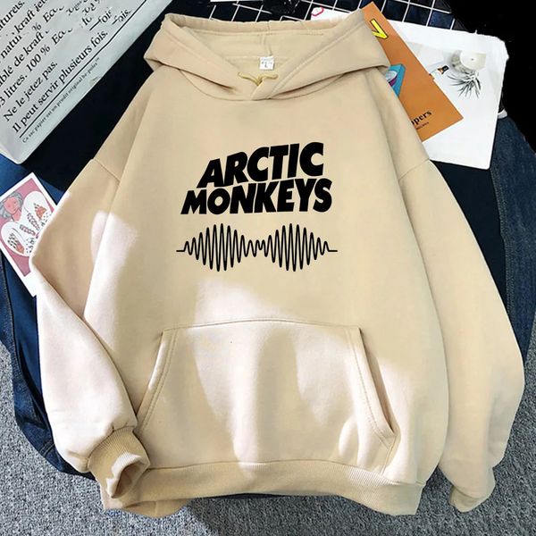 Hoodies dos homens moletons outono homens mulheres moda rock ártico macacos impressão hoodie hip hop casacos rapper suéter unisex roupas 231009