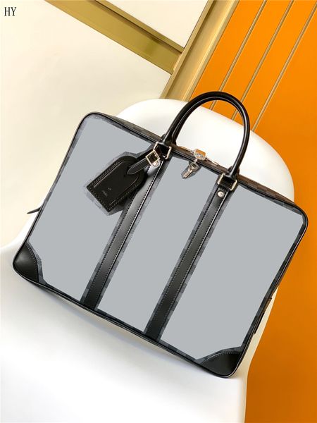 Дизайнерская роскошная сумка-портфель Damier Grafitte Porte Documents Voyage Bag N41125 деловая сумка 7A Лучшее качество