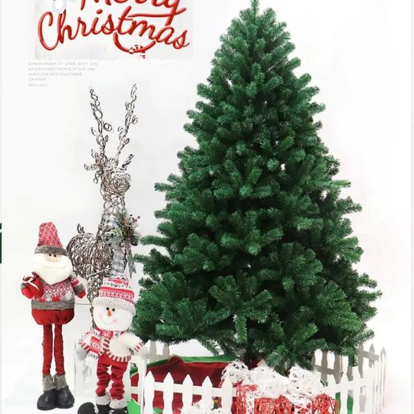 Noel Süslemeleri 1.2m Yapay Noel Ağacı Açık Kapalı Noel Dekorasyonu PVC Malzeme Yeniden Kullanılabilir Noel Ağaçları Yıl Dekor 231010