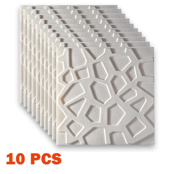 Adesivos de parede 10pcs 3d Adesivo Dechesive Decor Decoração de quarto de casa de parede impermeabilizada banheiro infantil TV de cozinha 231009