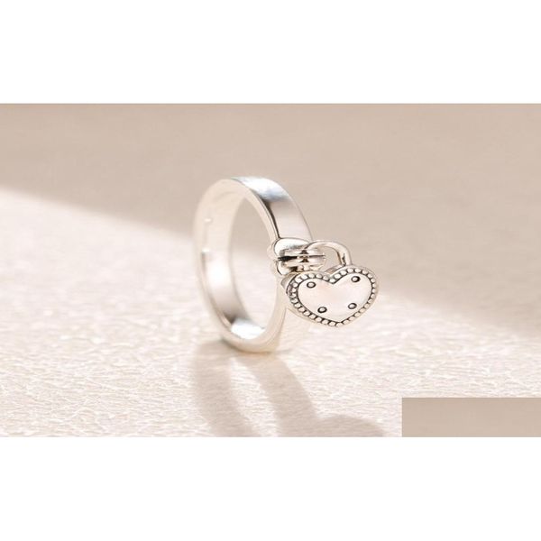 Anéis de casamento Atacado-Romântico Personalidade Anel Luxo Designer Jóias Para P 925 Sterling Sier Senhoras Com Caixa Original1249571 Jewe Dhf23