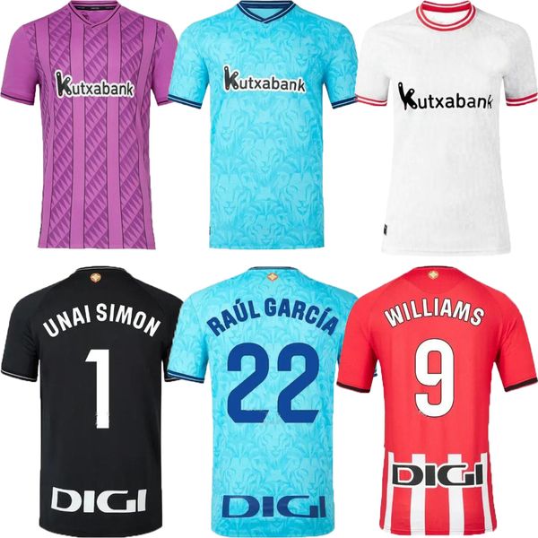 23 24 Club Bilbao Soccer Jerseys Home Away 3º Goleiro Berenguer 2023 Muniain Athletic Williams Jr Raul Garcia Villalibre Camiseta Sancet Simon Camisa de Futebol