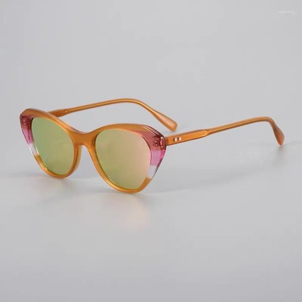 Sonnenbrille Cat-Eye für Frauen UV-Schutz UV400 Brille Mode gebraten Straße Acetat Rahmen Herstellung Rezept Myop