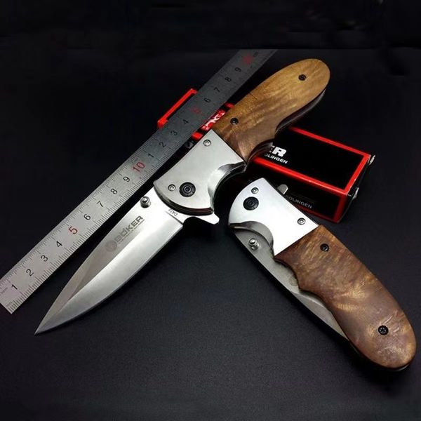 BOKER Klappmesser Jagd Tasche Camping Messer Multi funktion Edelstahl Klinge Hohe Härte Outdoor Messer HOLZ