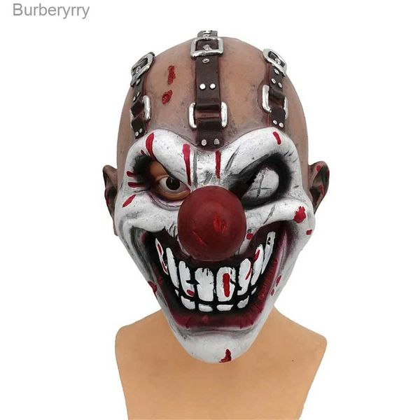 Kostümzubehör Halloween-Py-Maske Horror-Kostümparty Latex Gruselige Clown-Maske Einäugiger Joker-Maske Cosplay Killer-KopfbedeckungL231010