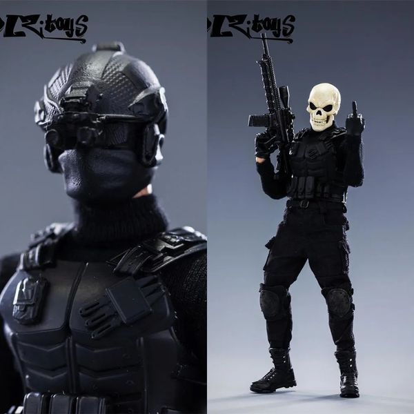 Militärfiguren auf Lager DLZ.TOYS Sammlerstück im Maßstab 1:12 der US Special Forces-Serie Skull Sergeant 6 Zoll männlicher Soldat Actionfigur Modellspielzeug 231009