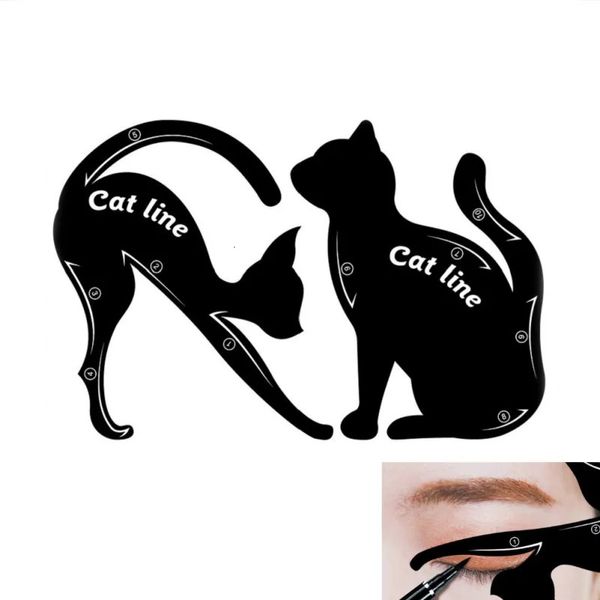 Ferramentas de maquiagem Sdotter Cat Eyeliner Eyeshadow Stencil Templates Ferramentas de maquiagem profissional Guia de linha de olhos Cosméticos Party Club Beauty Health Maqu 231007