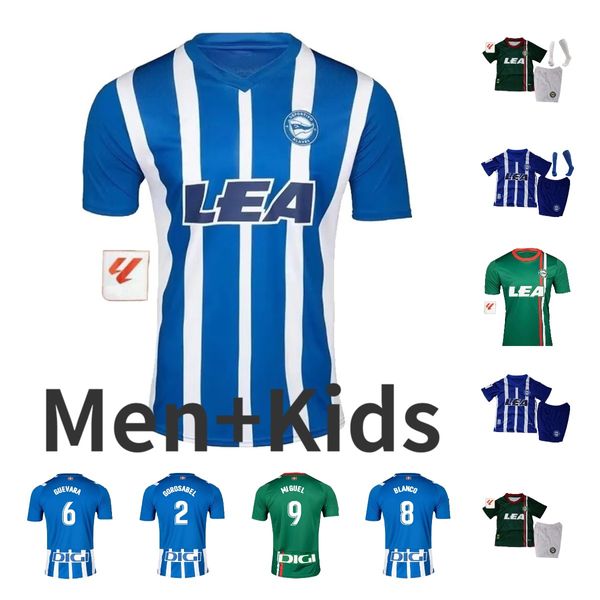 23 24 Deportivo Alaves maglie da calcio JOSELU LEJEUNE camisetas de futbol Alaves EDGAR L.RIOJA LUCAS WAKASO PERE Laguardia 2023 2024 PONS PELLISTRI maglia da calcio top