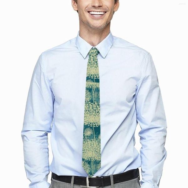 Papillon Cravatta con tarassaco Pianta vintage Collo alla moda retrò per il tempo libero maschile Accessori per cravatte con design a colletto di grande qualità