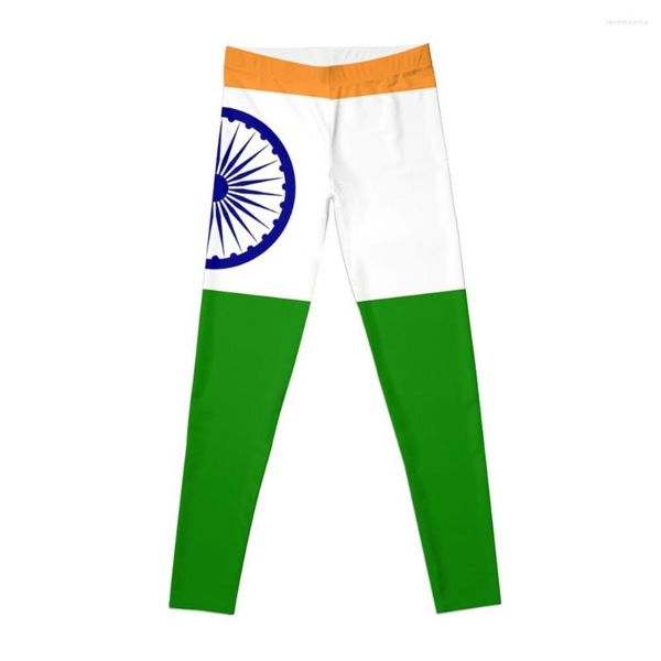 Calças ativas bandeira da índia presentes adesivos e produtos leggings esportes femininos shorts de treino de cintura alta