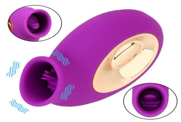 Massageartikel Sexy Klitoris-Nippelsauger Zungenvibrator Orales Muschilecken Wiederaufladbarer G-Punkt-Klitoris-Stimulator Weiblicher Masturbato6141047