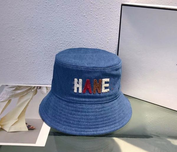 Einfache Bucket Hat Damen New Denim Four Seasons Younger Fashion Show Face Small Sunshade Sonnenschutzhüte