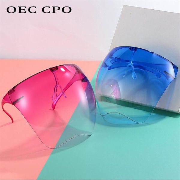 Occhiali da sole OEC CPO Oversize Full Face Uomo Donna Visiera Maschera Donna Occhiali protettivi Visiera impermeabile Gl259H