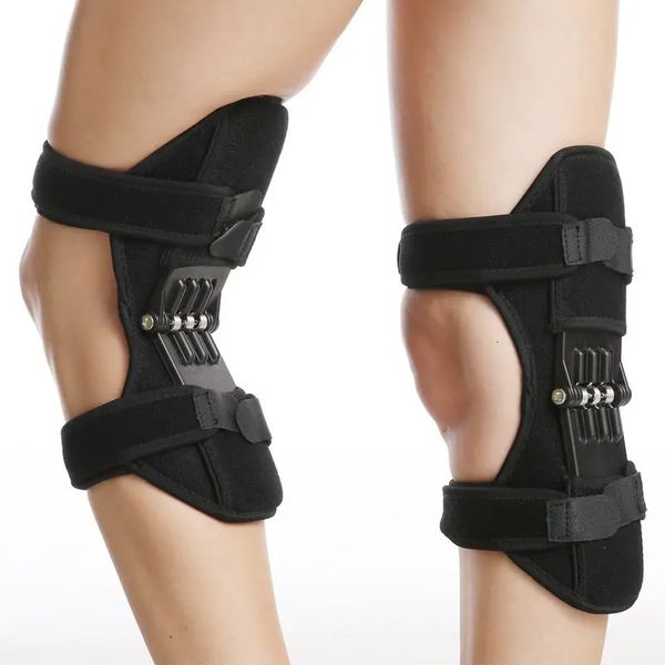 Leg Shaper GLENN 1Pair Knee Booster Rodillera Lift Knee Fracamente Brace Joint Support Spring Stabilizer Gym Sports Health Care Maca de perna 231010