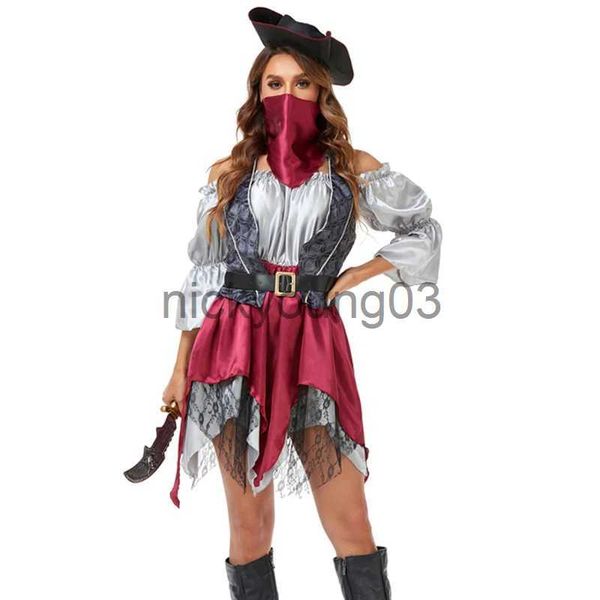 Tema traje múltiplo carnaval halloween elizabeth caribe piratas capitão traje cavaleiro caçadora espetacular cosplay fantasia vestido de festa x1010
