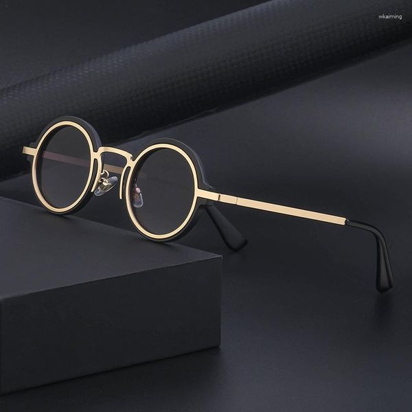 Güneş gözlüğü vintage yuvarlak erkek marka tasarımcısı retro steampunk güneş gözlükleri erkekler için punk güneş gözlüğü UV400 siyah kaplumbağa tonları gafas