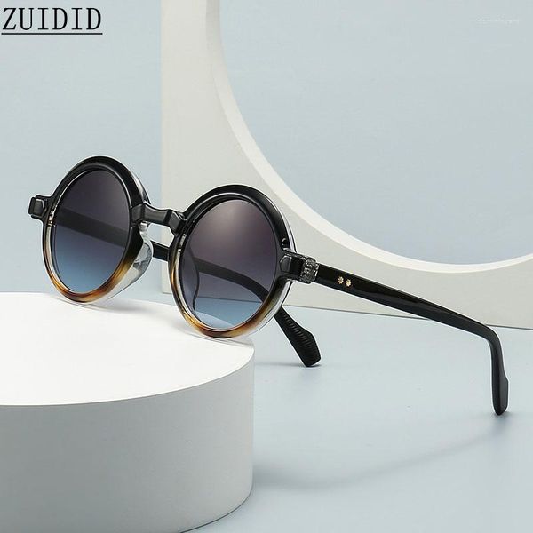 Óculos de sol redondos homens retro moda feminina na moda vintage óculos luxe tons gafas de sol hombre lunette soleil femme