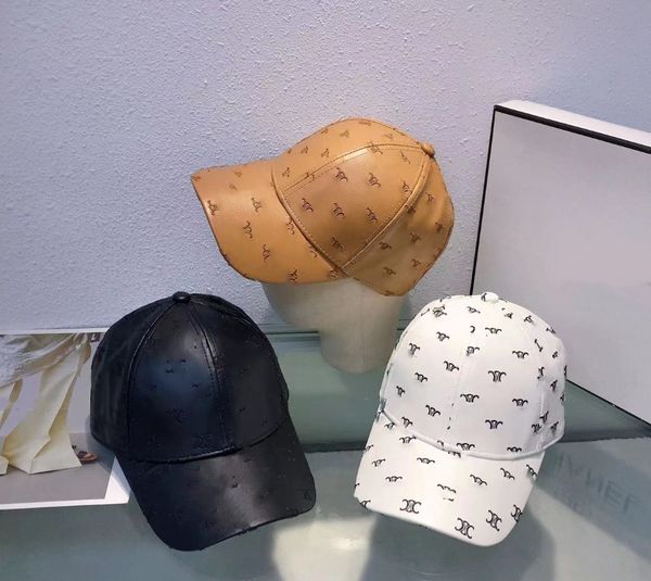 Berretto da baseball in pelle semplice e casual tutto abbinato Primavera ed estate Nuovo cappello da sole Berretti con visiera a corona alta stile coreano femminile