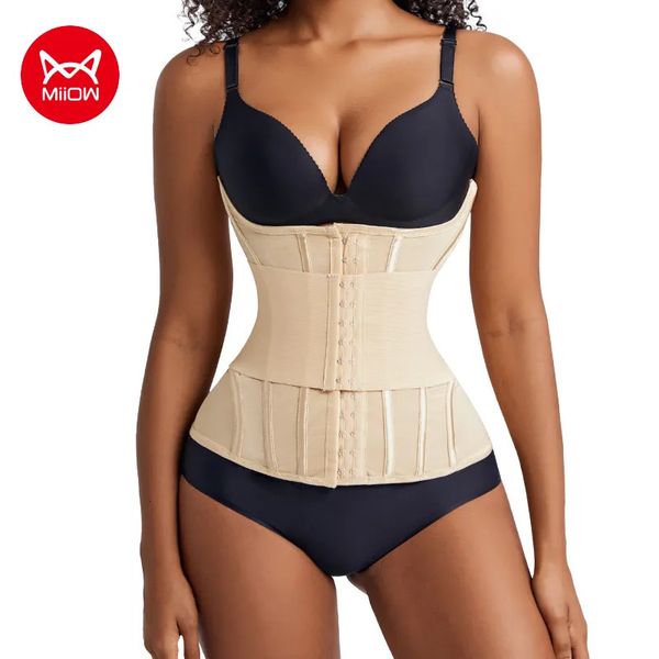 Bel karın şekillendiricisi miiow eğitmen korse kadın bağlayıcılar vücut shapewear zayıflama kemeri düz göbek egzersizi 231010