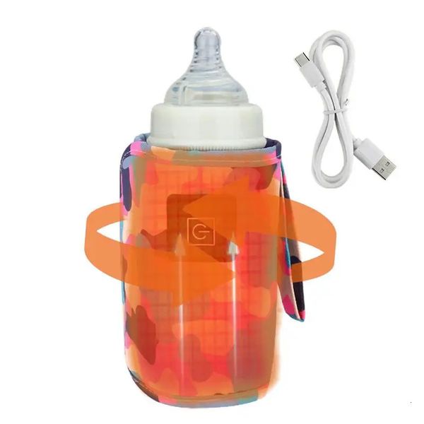 Aquecedores de mamadeiras Esterilizadores # USB Aquecedor de mamadeiras com temperatura ajustável de 3 velocidades USB Leite Calor Keeper Alimentação infantil Bolsa térmica mais quente para ambientes internos 231010