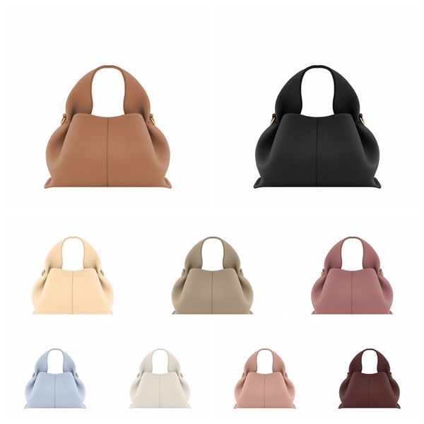 Omuz çantaları tasarımcı çantaları kadın tote çanta top1 lüks şeffaf bulut zinciri parti siyah yumuşak gerçek deri çok yönlü moda