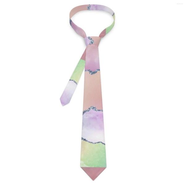 Fliege, Aquarell-Ombre-Krawatte, bunter Druck, eleganter Hals für Unisex-Erwachsene, Alltagskleidung, Partykragen, bedrucktes Krawattenzubehör