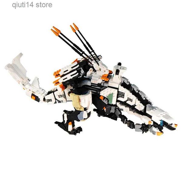 Blocks Blocks GOBRICKS MOC Horizon Zero Dawn Thunderjaw proibido oeste de monstros de construção Blocks Game Bricks Modelo Toys Building Blocks Conjuntos T231010