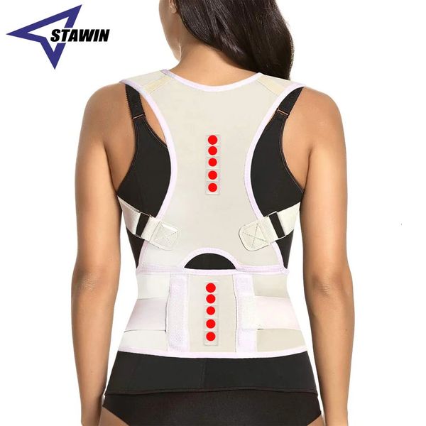 Rückenstütze, Rückenhaltungskorrektur, magnetische Unterstützung für Nacken, Schulter, oberer unterer Rücken, Schmerzlinderung, Haltungsstütze für Hals- und Lendenwirbelsäule, 231010