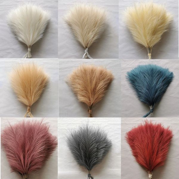 50 pz Artificiale Pampa Erba Casa Decorazione di Cerimonia Nuziale Fluffy Faux Pampa Erba Boho Party Decor FAI DA TE Fiore Vaso Da Parete Pianta Finta Reed