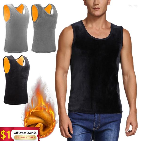 Maglioni da uomo Uomo Plus Velluto ispessimento Slim Girocollo Gilet caldo bifacciale Camicia con fondo Intimo termico invernale