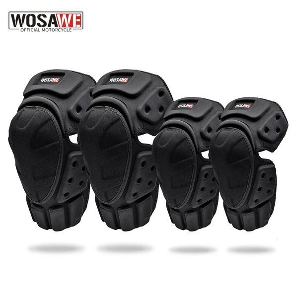 Joelheiras de cotovelo Wosawe ciclismo protetor de cotovelo joelheiras EVA equipamento de proteção para moto esqui patinação skate Ridng Racing guardas de segurança 231010